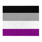 Asexual Flag Throw Blanket